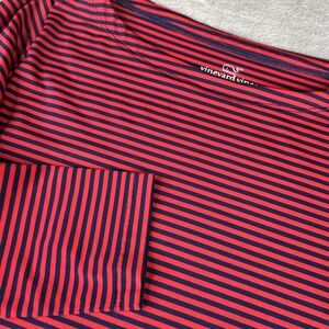 Vineyard Vines Shirt Womens‎ Small Navy Red Stripe Sankaty Nautical Top
